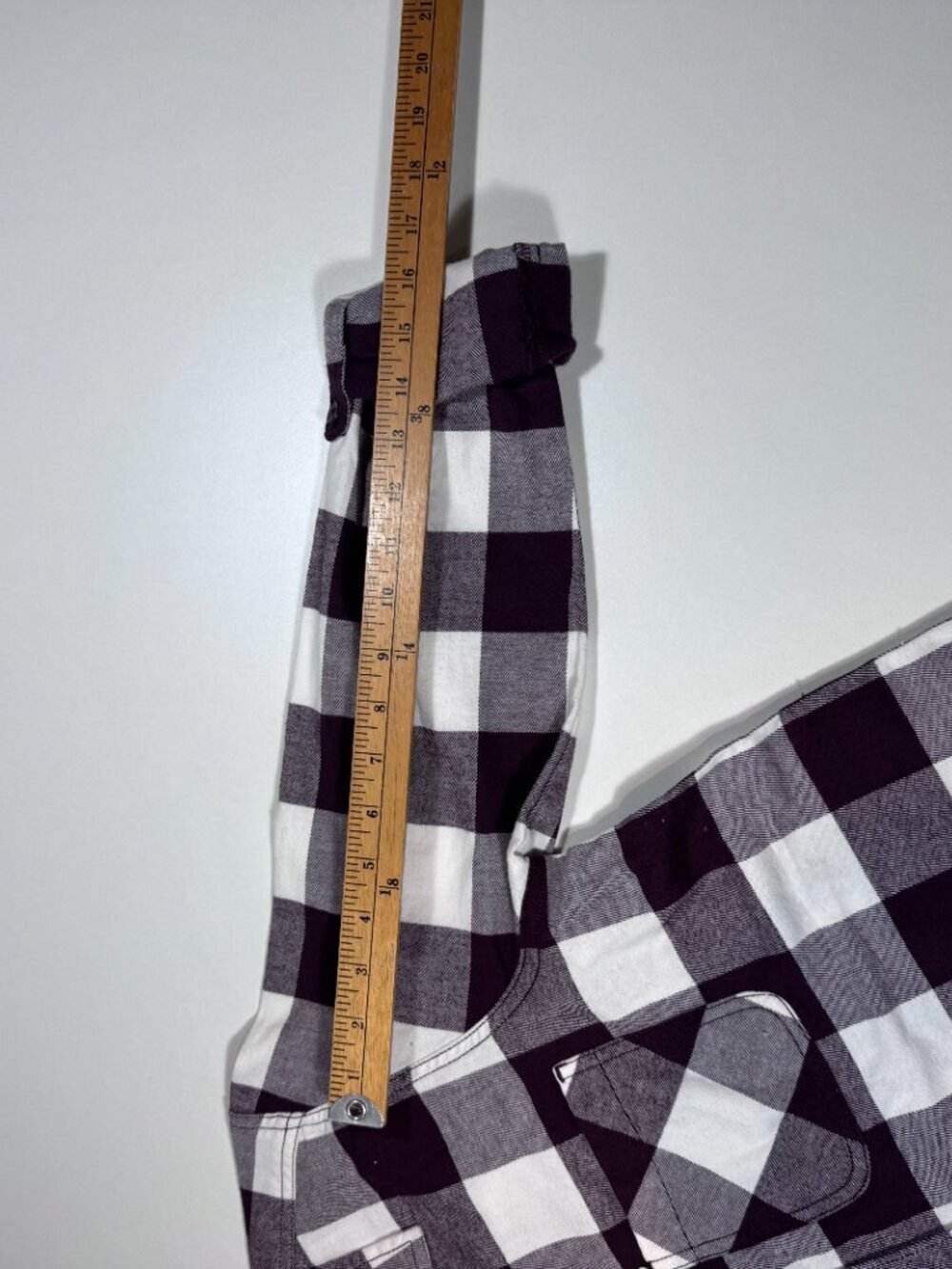 Wind River Burgundy Buffalo Plaid Button-Up Flannel Shirt NWT Small - Picture 7 of 14